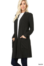 Load image into Gallery viewer, Slouchy pocket open cardigan
