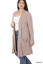 Load image into Gallery viewer, Slouchy pocket open cardigan
